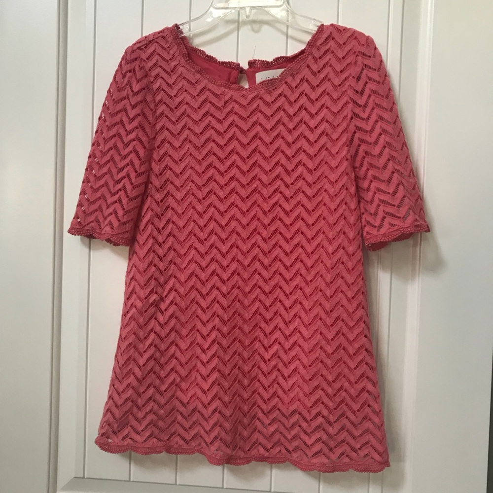 Sabine coral lace top